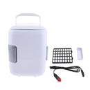 4L Car Mini Fridge Electric Refrigerator Cooler And Warmer Freezer White