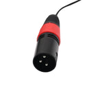 Dual 3 Pin XLR Male to Right Angle 3.5mm Stereo Jack Mic Audio Cord Cable
