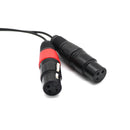 3.5mm (TRS) Mini-Jack Female Microphone Adapter to Dual 3-pin XLR Female Connector for Camcorders, Recorders, & Mixers