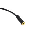 3.5mm (TRS) Mini-Jack Female Microphone Adapter to Dual 3-pin XLR Female Connector for Camcorders, Recorders, & Mixers