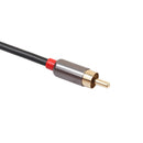 RCA Cable, Dual Shielded Gold-Plated 3.5mm Male to 2RCA Male Stereo Audio Y Cable 1m