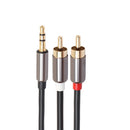 RCA Cable, Dual Shielded Gold-Plated 3.5mm Male to 2RCA Male Stereo Audio Y Cable 1m
