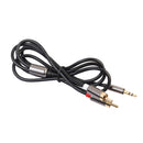 RCA Cable, Dual Shielded Gold-Plated 3.5mm Male to 2RCA Male Stereo Audio Y Cable 1m