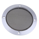 4 Inch Speaker Grills Cover Case with 4 pcs Screws for Speaker Mounting Home Audio DIY -124mm Outer Diameter Silver