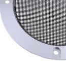 4 Inch Speaker Grills Cover Case with 4 pcs Screws for Speaker Mounting Home Audio DIY -124mm Outer Diameter Silver