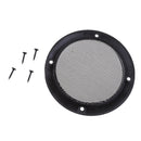 4 Inch Speaker Grills Cover Case with 4 pcs Screws for Speaker Mounting Home Audio DIY -124mm Outer Diameter Silver