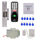 Power Supply Door Switch Fingerprint EM Card Door Access Control System Kit