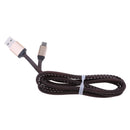 Micro USB To USB Discoloration Data Sync Charging Cable Black