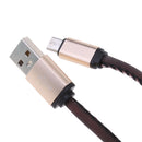 Micro USB To USB Discoloration Data Sync Charging Cable Black