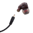 Earphones In Ear Headphones Earbuds with Microphone and Volume Control for iPhone Android Smartphone Tablet Laptop, 3.5mm Audio Plug Devices Dark Red