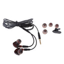 Earphones In Ear Headphones Earbuds with Microphone and Volume Control for iPhone Android Smartphone Tablet Laptop, 3.5mm Audio Plug Devices Dark Red