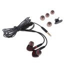 Earphones In Ear Headphones Earbuds with Microphone and Volume Control for iPhone Android Smartphone Tablet Laptop, 3.5mm Audio Plug Devices Dark Red