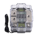100A 2Way Car Speaker Digital Fuse Block Circuit Breaker Distribution Holder for Car Boat Van Professional