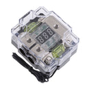 100A 2Way Car Speaker Digital Fuse Block Circuit Breaker Distribution Holder for Car Boat Van Professional