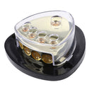 4-Way Car Audio Solar Amp Power/Ground Cable Splitter Distribution Block with Protective shell