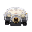 5-Way Car Audio Solar Amp Power/Ground Cable Splitter Distribution Block with Protective shell