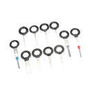 11 Pieces Automotive Car Plug Circuit Board Pin Extractor Kit Supplies Terminals Removal Key Connector Puller Release Pin Tools