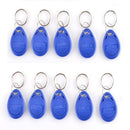 Standalone 1000 User Fingerprint and10 Pcs Keyfobs and 125KHz RFID Card Reader Doorbell Power Supply Exit Button Door Access Control