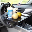 Auto Ipad Car Laptop Tablet Notepad Steering Wheel Desk Vehicle Tray Stand,Black