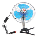 24V 10inch Car Mini Electric Fan Strong Wind Car Fan Car Air Conditioner Low Noise Portable Auto Air Cooling Fan Back Case Semi-closed