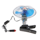 24V 10inch Car Mini Electric Fan Strong Wind Car Fan Car Air Conditioner Low Noise Portable Auto Air Cooling Fan Back Case Semi-closed