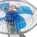 24V Portable Car Vehicle Cooling Cool Air Fan Car Mini Fan Cooling Fan Truck Car Cooler Fan 10inch Back Shell Fully-closed,Blue