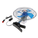 24V Portable Car Vehicle Cooling Cool Air Fan Car Mini Fan Cooling Fan Truck Car Cooler Fan 10inch Back Shell Fully-closed,Blue