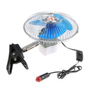12V 10 inch Car Mini Electric Fan Strong Wind Car Fan Car Air Conditioner Low Noise Portable Auto Air Cooling Fan Semi-closed