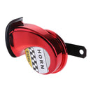 1 Pcs Universal 12V Loud Electric Snail Air Horn Siren for Cars Bikes Boat,Red