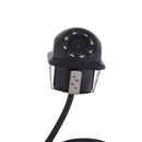 Auto 20mm Hole Drilling Camera Mirror Mount Reverse Mirrored Image with 6m Extended Lines 8LED Lights Night Vision Backup Camera