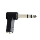 3.5mm Stereo Female To 6.35mm 1/4"Male Right Angle Headphone Audio Adapter