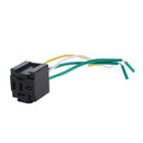 Universal 12V 40-80A Relay Socket Holder Base and 4 Pin Wire Harness Kits Normally Open Easy Use