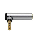 (1 Pack) 3.5mm Male to Female Auxiliary Stereo Audio Headphone Jack AUX Adapter [4-Conductor | 24K Gold Plated Plug] for iPhone, Smartphones, Tablets, Speakers, Microphone & Card Readers Silver