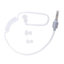 3.5mm Music Earphones,Noise Cancelling Air Tube Stereo Design Duct Earpiece Headphones(Silver)
