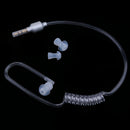 3.5mm Music Earphones,Noise Cancelling Air Tube Stereo Design Duct Earpiece Headphones(Silver)