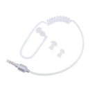 3.5mm Music Earphones,Noise Cancelling Air Tube Stereo Design Duct Earpiece Headphones(Silver)