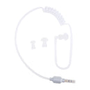 3.5mm Music Earphones,Noise Cancelling Air Tube Stereo Design Duct Earpiece Headphones(Silver)