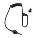 3.5mm Mono Headset Earphone Stereo Air Tube Earpiece Lightweight Black