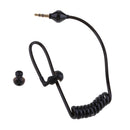 3.5mm Mono Headset Earphone Stereo Air Tube Earpiece Lightweight Black