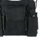Radio Chest Harness Chest Front Pack Pouch Holster Vest Rig for Two Way Radio Walkie Talkie(Rescue Essentials) (Black)