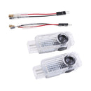 2x Car LED Door Shadow Projector Welcome Lights Symbol Emblem Courtesy Step Lights Ground Lamp Kit for Audi Series