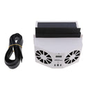 Solar Powered Car Air Vent Exhaust Fan Radiator Vent With Ventilation White