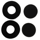 Pair Headphones Replacement Ear Pad / Ear Cushion / Ear Cups / Ear Cover / Earpads Repair Parts Dia.105mm Black