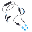 Headphones, Wireless Sports Earphones W/Mic IPX8 Waterproof HD Stereo Sweatproof Earbuds For Swimming Running Workout 6 Hour Battery Noise C