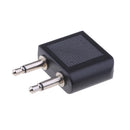 Universal Headphone Adaptors Adapter Aircraft Plug Conversion Plug Dual 3.5mm Jack Connector Converters