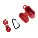 3 in 1 For AirPods Case Accessories Case Shockproof Protector with Silicone for Apple Airpods with Anti-lost Straps and Locking Carabiner,Red