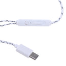 Quality USB 3.1 Type C Earphones Sports Headphones Volume Control Micphone For MI 6 LeTV MX3 MAX 2 White
