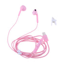 USB Type C Earphones EarBuds with Mic Stereo Bass Noise Cancelling Headphones Gym Sports Headsets for Google Pixel 2/XL, HTC 10/U11, Essential Phone and Type-c Devices,Pink