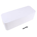 Cable Wire Harness Storage Box Management Power Outlet Cord Organizer White