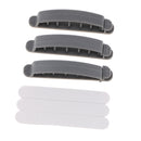 3x Extended Buckle Charging Cable Retainer For USB Charging Data Cables Gray